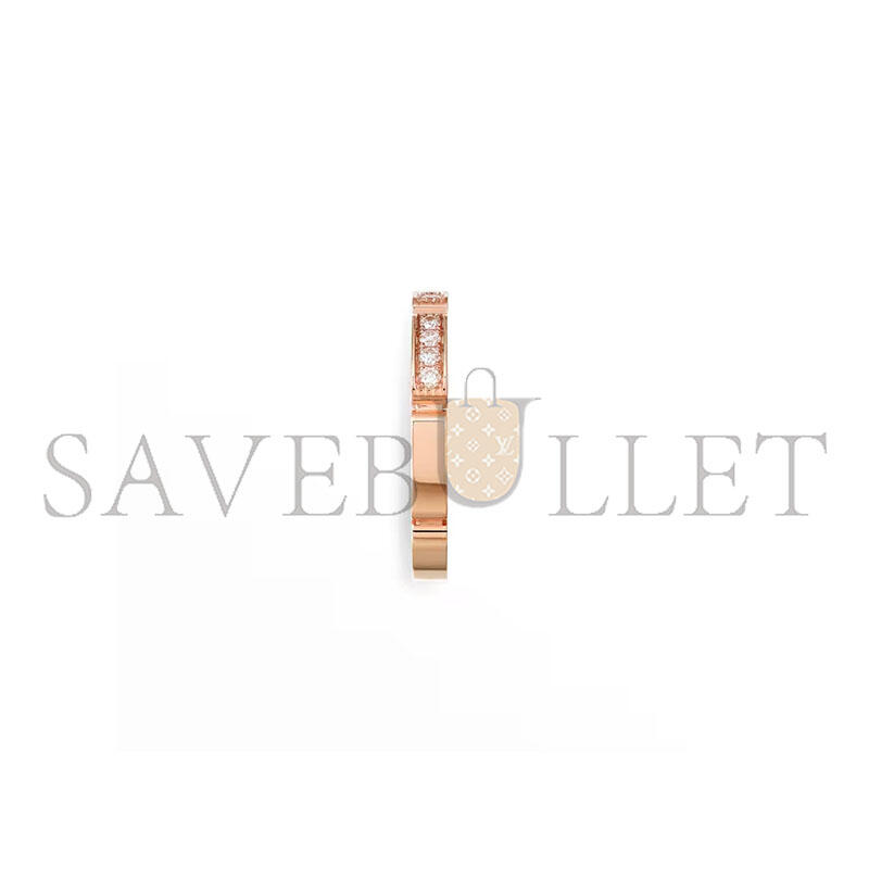 CARTIER MAILLON PANTHÈRE WEDDING BAND, HALF-PAVED B4221200